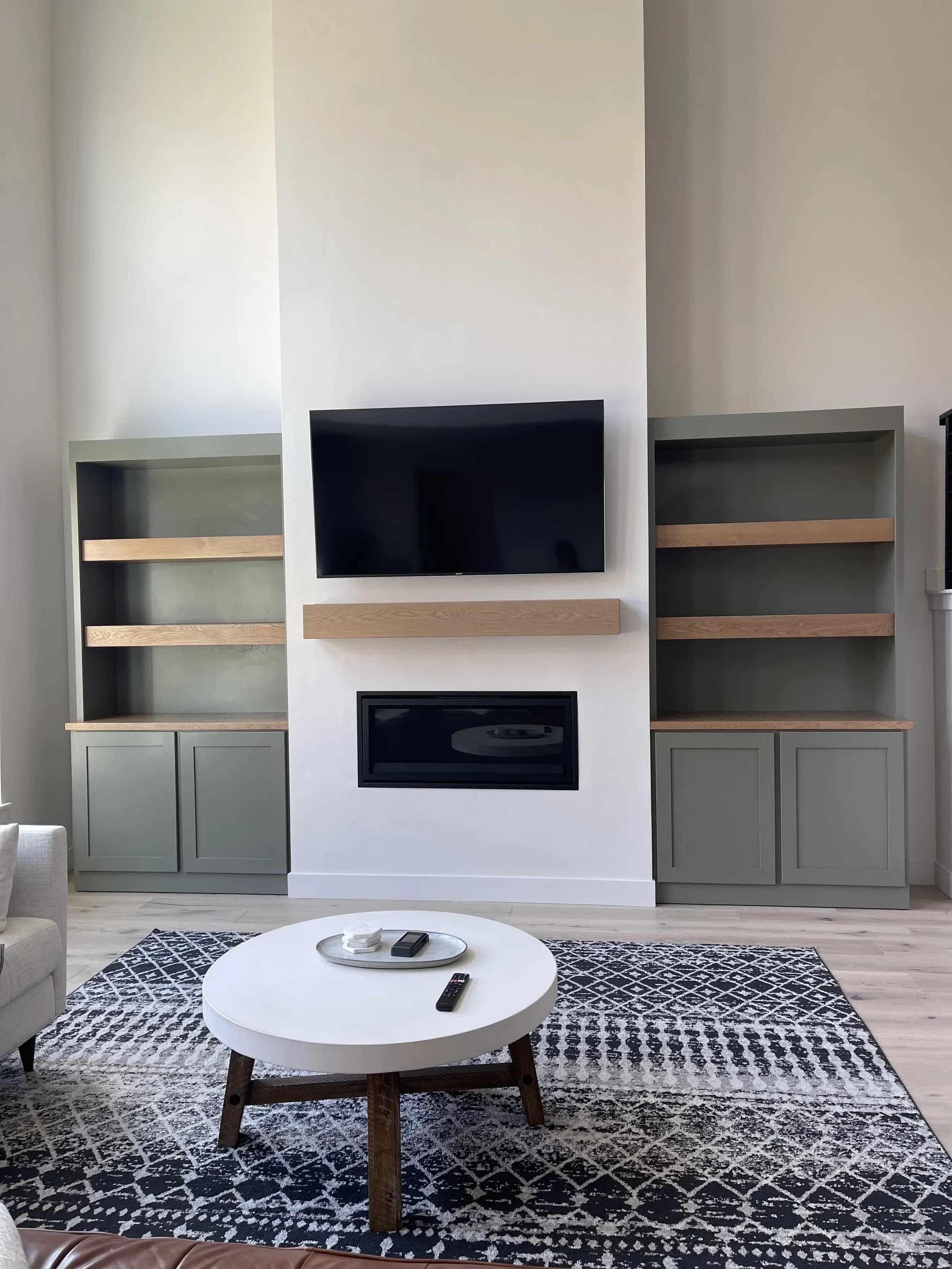 Built-in fireplace cabinetry by BK Toolbox